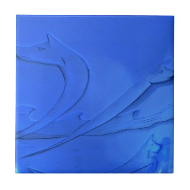 Wolf Room at Hotel de Glace, Quebec, Canada Tile (Front)