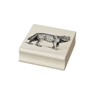 Wolf Rubber Stamp