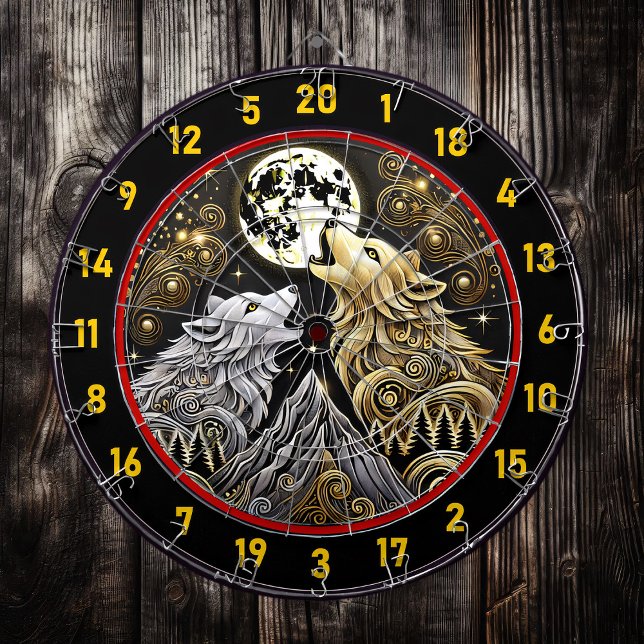  Wolf’s Howl Represents Strength And Freedom Dartboard (Creator Uploaded)
