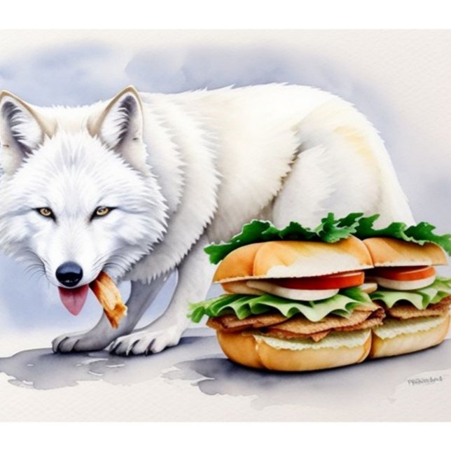 Wolf & Sandwich Lunchbox  ("A wolf with a taste for sandwiches")