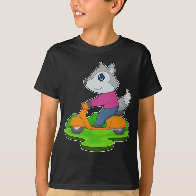 Wolf Scooter T-Shirt (Front)