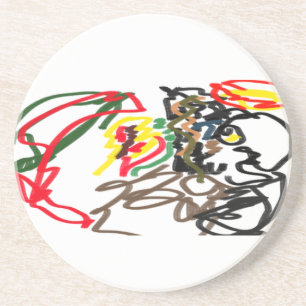 Wolf set Autumn  Coaster