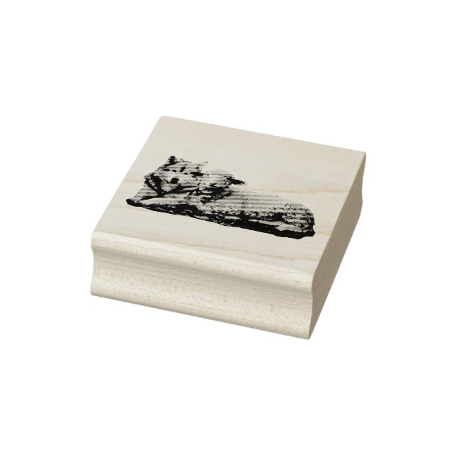 Wolf shall dwell with the lamb, Isaiah 11:16 Rubber Stamp (Stamp)
