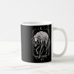 Wolf Sheep Horror Creepy Folklore Scary Goth Alt A Coffee Mug