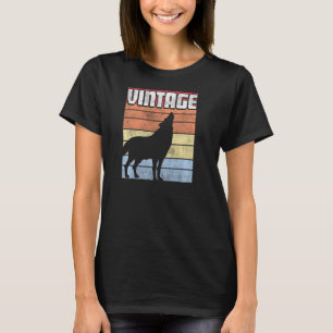 Wolf Shirt Wolves Retro Style Vintage Mountain Ca