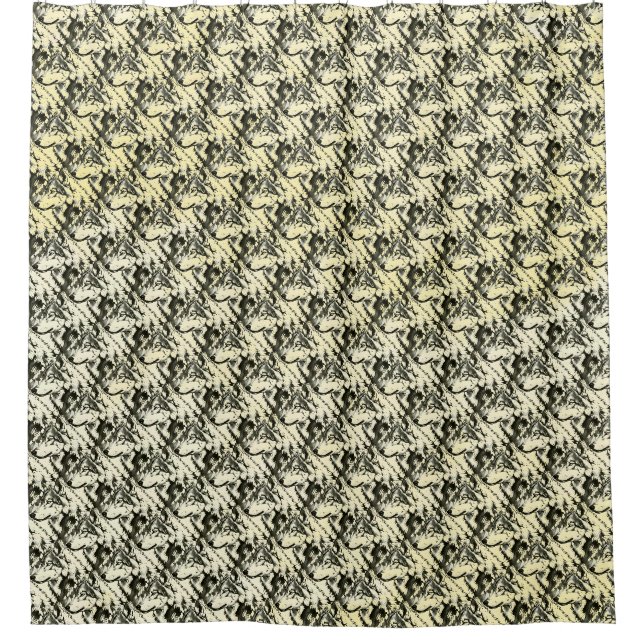 Wolf Shower Curtain (Front)