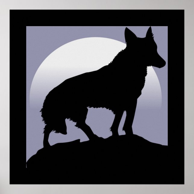 WOLF SILHOUETTE POSTER (Front)