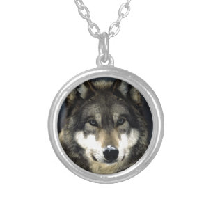 Wolf Silver Plated Necklace