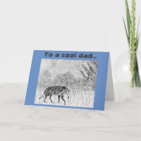 Wolf Sketch Wild Animal Art for Dad