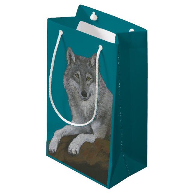 Wolf Small Gift Bag (Front Angled)