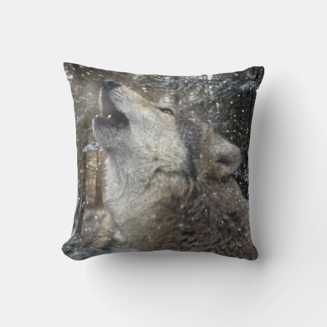 Wolf Song - Pastel Cushion (Front)