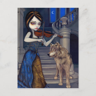 "Wolf Song" Postcard