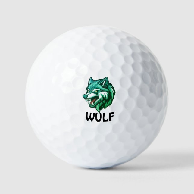 Wolf Spin | Fierce Table Tennis Spirit Design Golf Balls (Front)