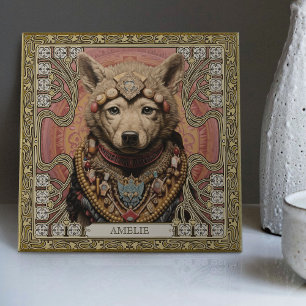 Wolf Spirit Animal Carpetpunk Altarpiece Happycore Tile