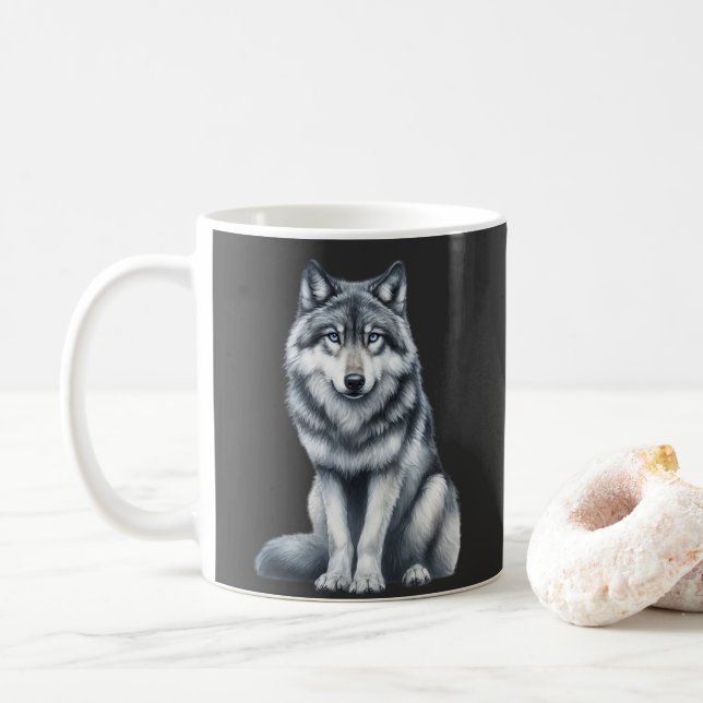 Wolf Spirit Coffee Mug (With Donut)