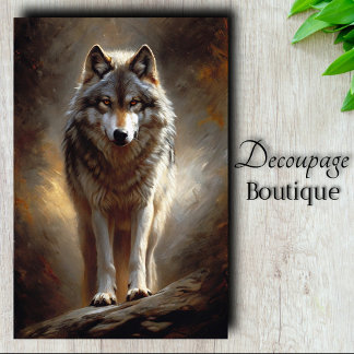 Wolf Spirit Decoupage Tissue Paper
