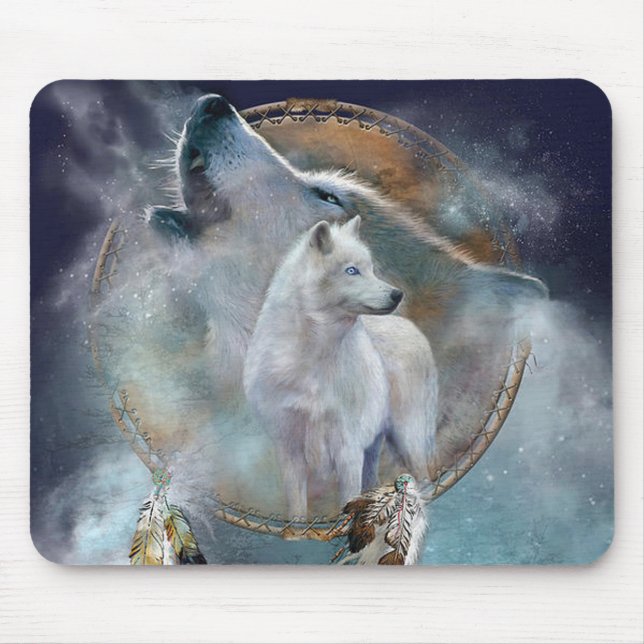 Wolf Spirit Mouse Mat (Front)