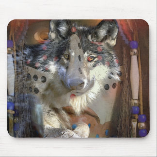 WOLF SPIRIT MOUSE MAT