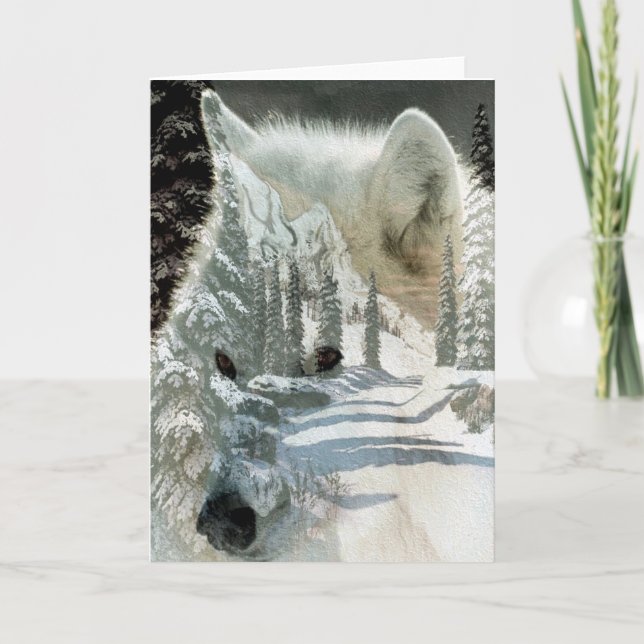 Wolf - Spirit of the Wilderness / Blank Card (Front)