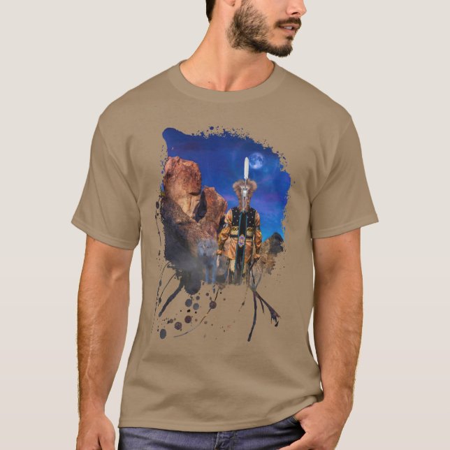 Wolf Spirit  WHEN ROCKS COULD TALK T-Shirt (Front)