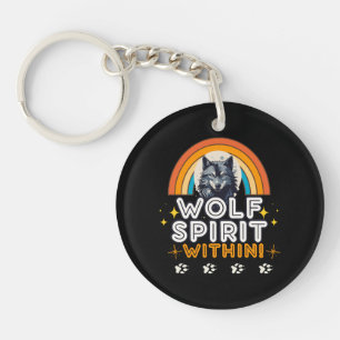 Wolf Spirit Within Key Ring