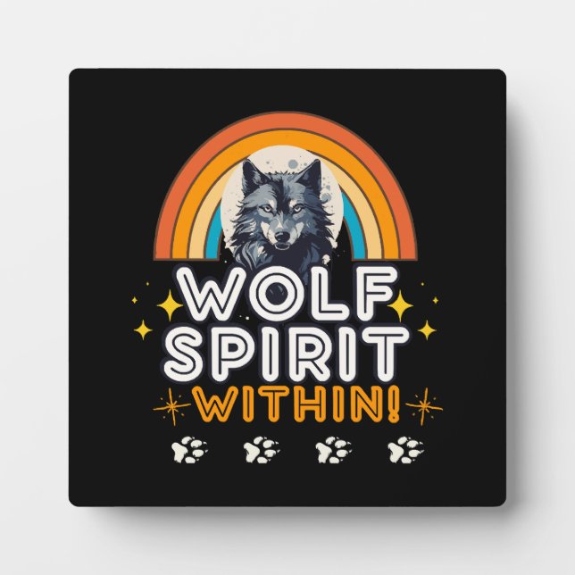 Wolf Spirit Within Plaque (Front)