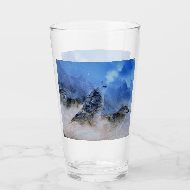 Wolf Spirits Glass (Front)
