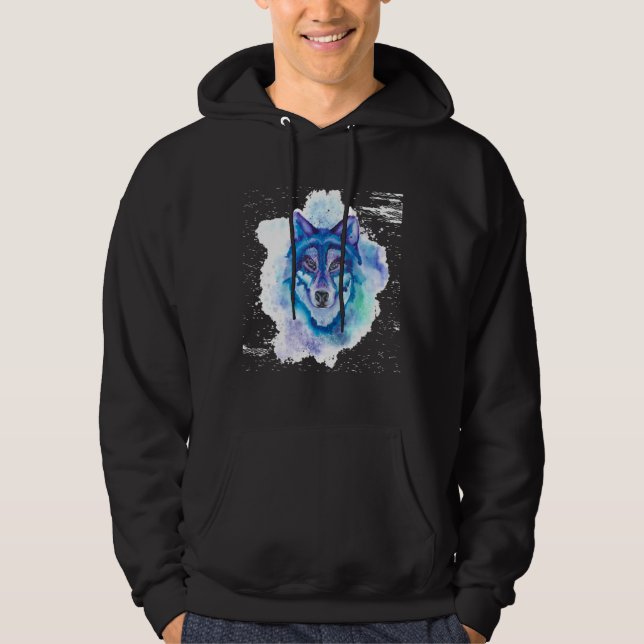 Wolf Splash Wolf Hoodie (Front)