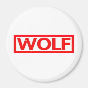 Wolf Stamp Magnet