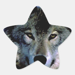 Wolf Star Sticker