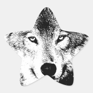 Wolf Star Sticker