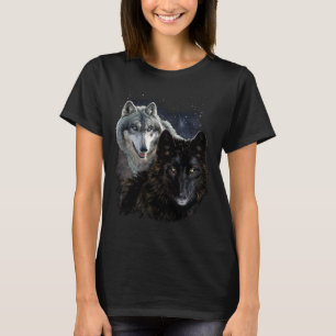 Wolf Star Wolves Wild Moon Stars Loyal Gray Wolf T-Shirt