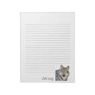 Wolf Stationary Notepad