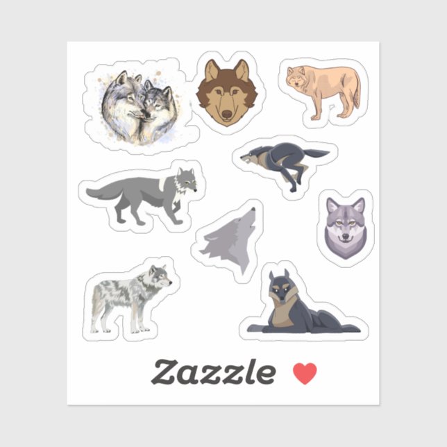 Wolf Stickers (Sheet)