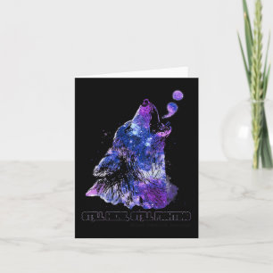 Wolf Still Here Still Fighting Suicide Prevention  Card