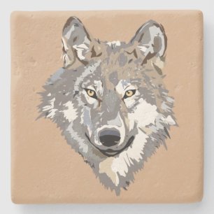 Wolf Stone Coaster