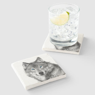 Wolf Stone Coaster