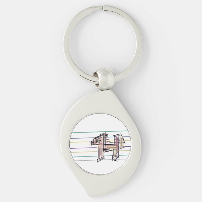 Wolf summer joy  key ring (Front)