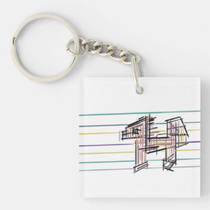 Wolf summer joy key ring