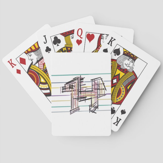 Wolf summer joy  playing cards (Back)