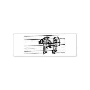 Wolf summer joy self-inking stamp