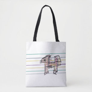 Wolf summer joy tote bag