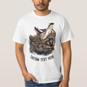 Wolf T-Shirt with Custom Text