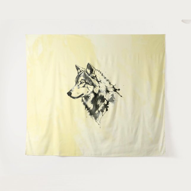 Wolf Tapestry (Front (Horizontal))