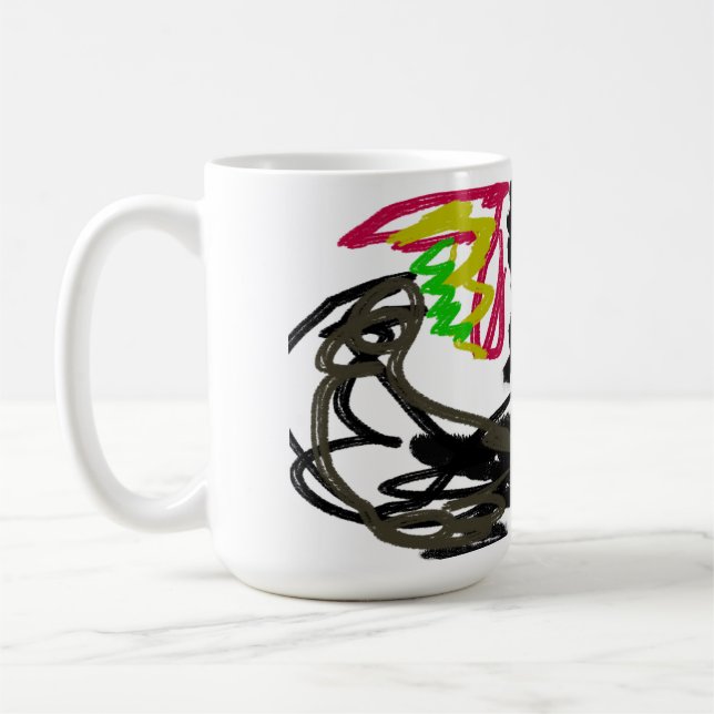 Wolf Tattoo Autumn Coffee Mug (Left)