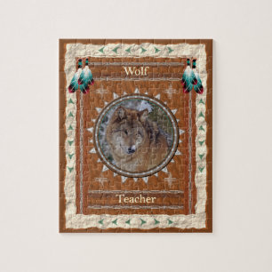 Wolf Teacher Energy Jigsaw Puzzle