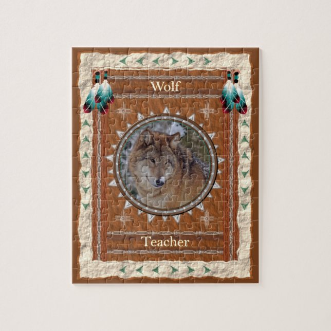 Wolf Teacher Energy Jigsaw Puzzle (Vertical)