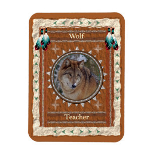 Wolf Teacher Energy Magnet