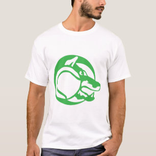 wolf tennis logo sport animal 502 T-Shirt