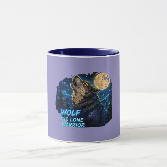 Wolf The Lone Warrior Mug (Center)